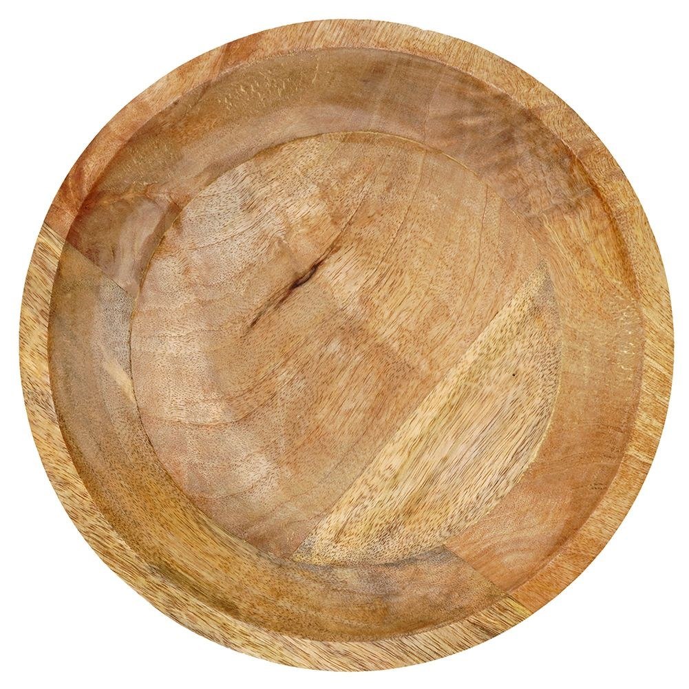 Miska na Owoce Drewniana Dekoracyjna Ozdobna do Serwowania VILDE 30 cm - obrazek 3