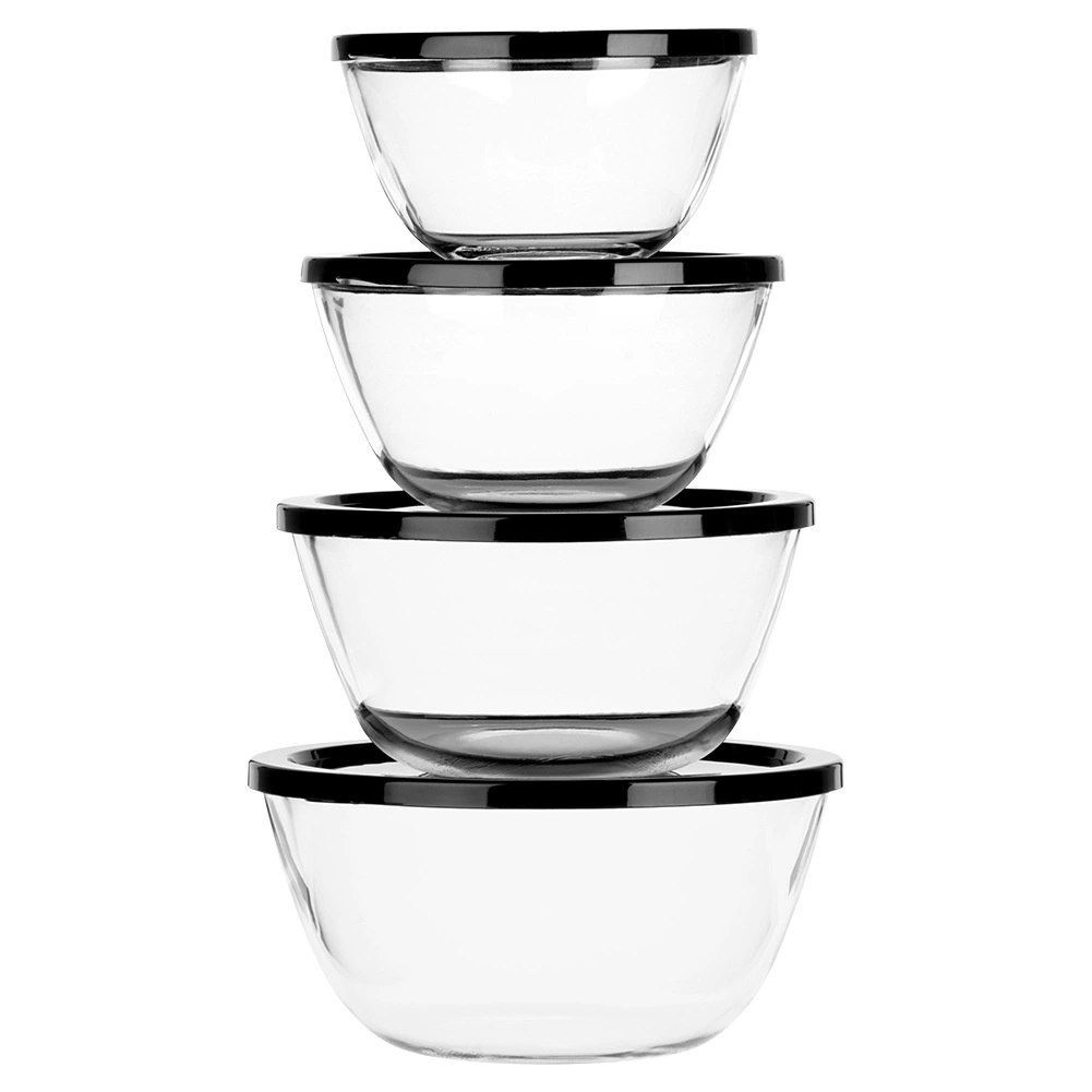 Miska szklana z pokrywką 750 ml / 1 l / 1,5 l / 2 l 4 szt. - obrazek 3
