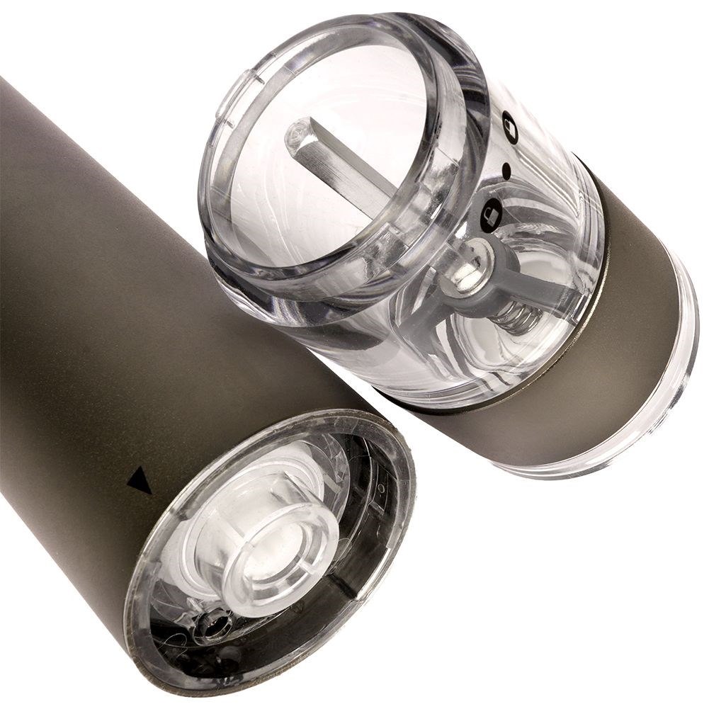 Młynek Elektryczny do Pieprzu i Soli 22,5 cm Aluminiowy Regulacja ORION - obrazek 5
