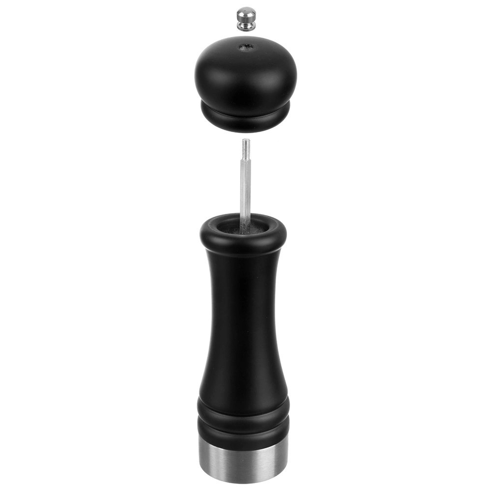 Młynek do Pieprzu i Soli Drewniany Czarny 21,5 cm Regulacja ORION - obrazek 3