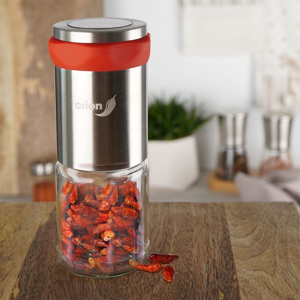Młynek do Mielenia Papryczek Chilli Przypraw Stalowy Ręczny ORION 14 cm - obrazek 2