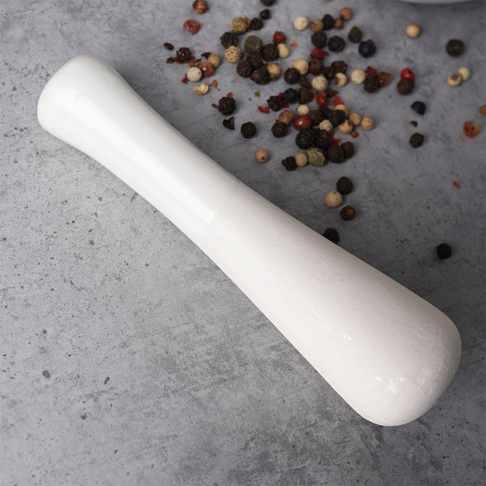 Moździerz z Tłuczkiem do Przypraw Porcelanowy Biały Houseware - obrazek 4