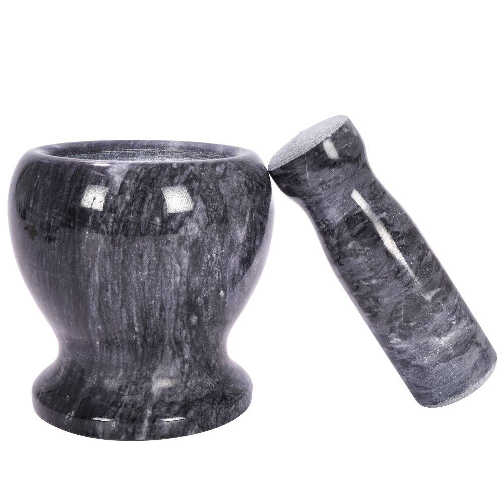 Moździerz do Tarcia Przypraw Granitowy 11 cm z Tłuczkiem VILDE - obrazek 2