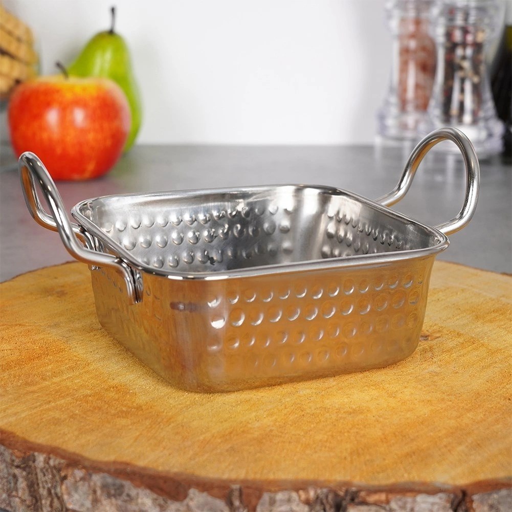 Naczynie do Serwowania 11,5 x 11,5 cm 400 ml Stal Nierdzewna VILDE - obrazek 2