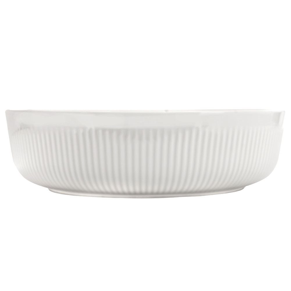 Naczynie Żaroodporne Porcelanowe Okrągłe Białe Solidne ORION 29 x 29 x 8 cm - obrazek 4