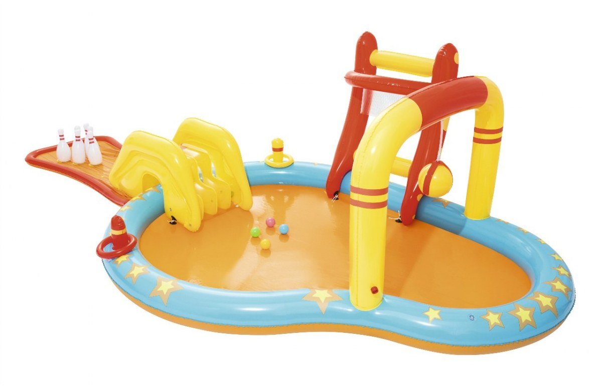 Nadmuchiwany Plac Zabaw 435 x 213 cm BESTWAY Z Basenem - obrazek 5