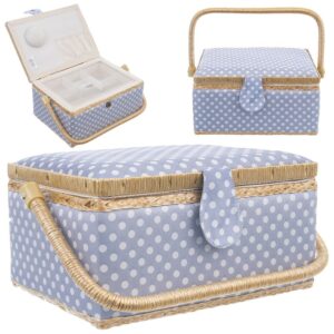 Niciarka Organizer na Nici Szpilki, Guziki Niebieska ORION 30 x 23 x 16 cm