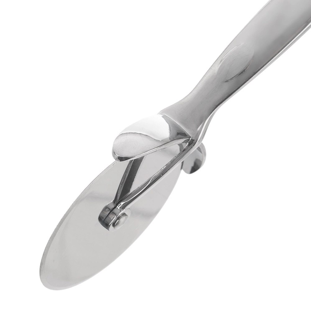 Nóż do Pizzy Okrągły 20 cm Metal z Obrotowym Ostrzem Solidny ORION - obrazek 3