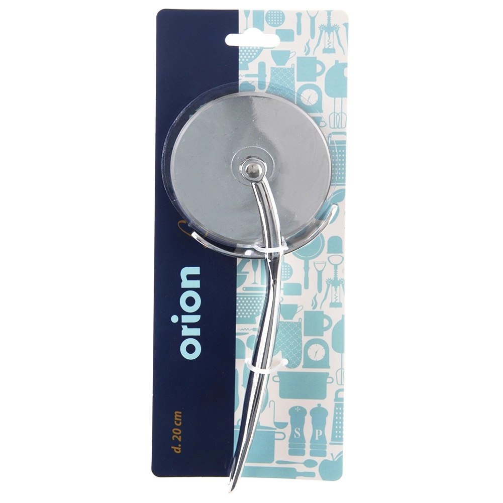 Nóż do Pizzy Okrągły 20 cm Metal z Obrotowym Ostrzem Solidny ORION - obrazek 4