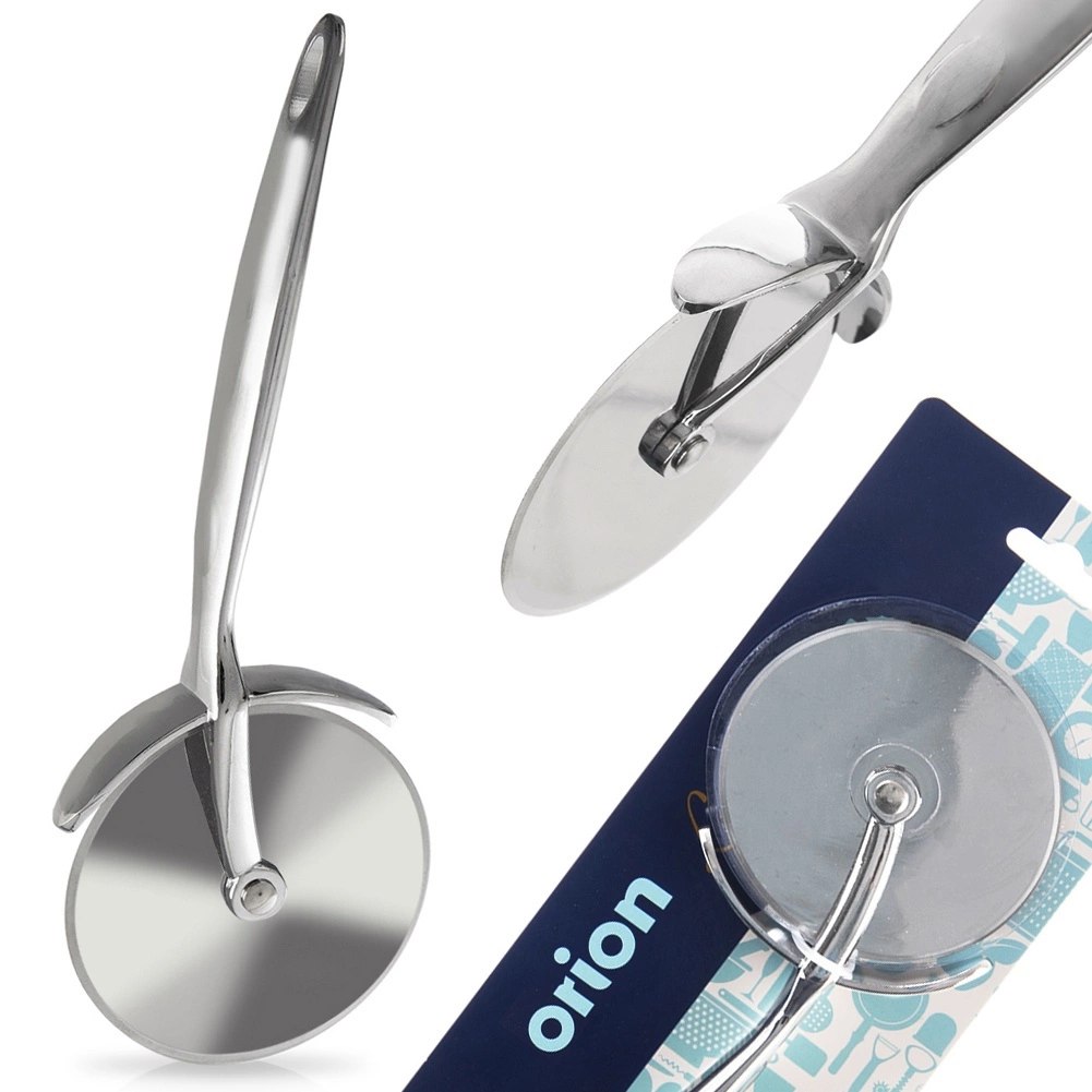 Nóż do Pizzy Okrągły 20 cm Metal z Obrotowym Ostrzem Solidny ORION - obrazek 5