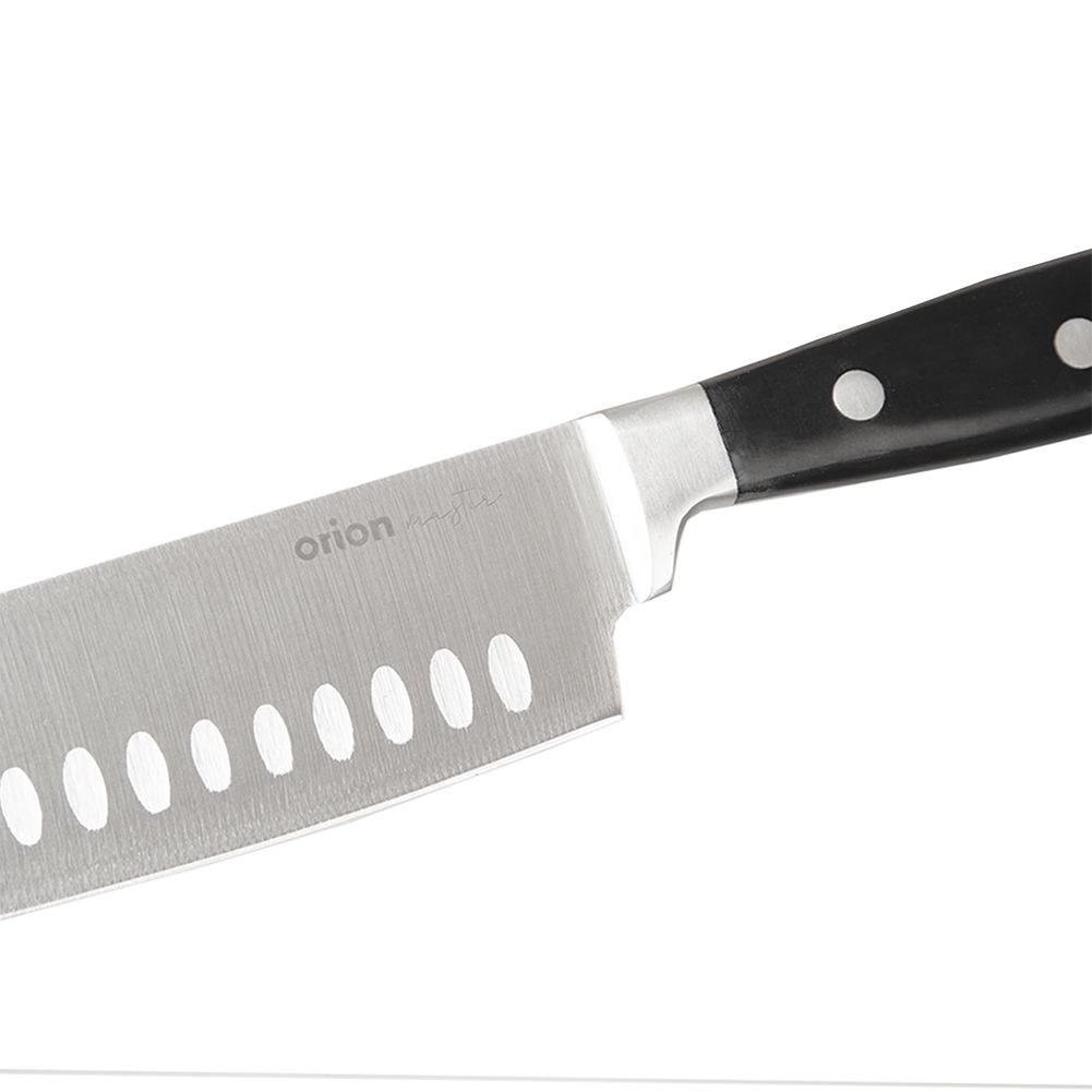 Nóż Santoku do Mięsa Ryb Owoców Stalowy Japoński Solidny MASTER 33 x 5 cm - obrazek 3