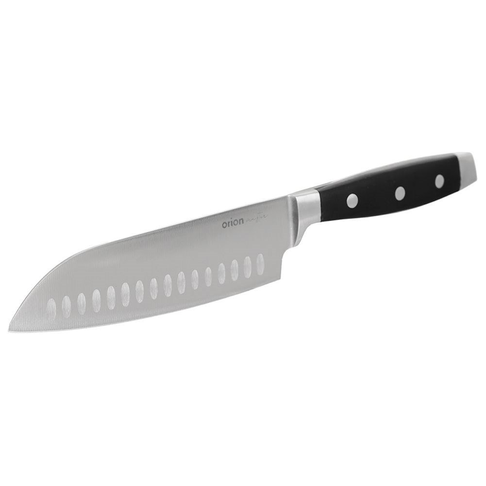 Nóż Santoku do Mięsa Ryb Owoców Stalowy Japoński Solidny MASTER 33 x 5 cm - obrazek 5