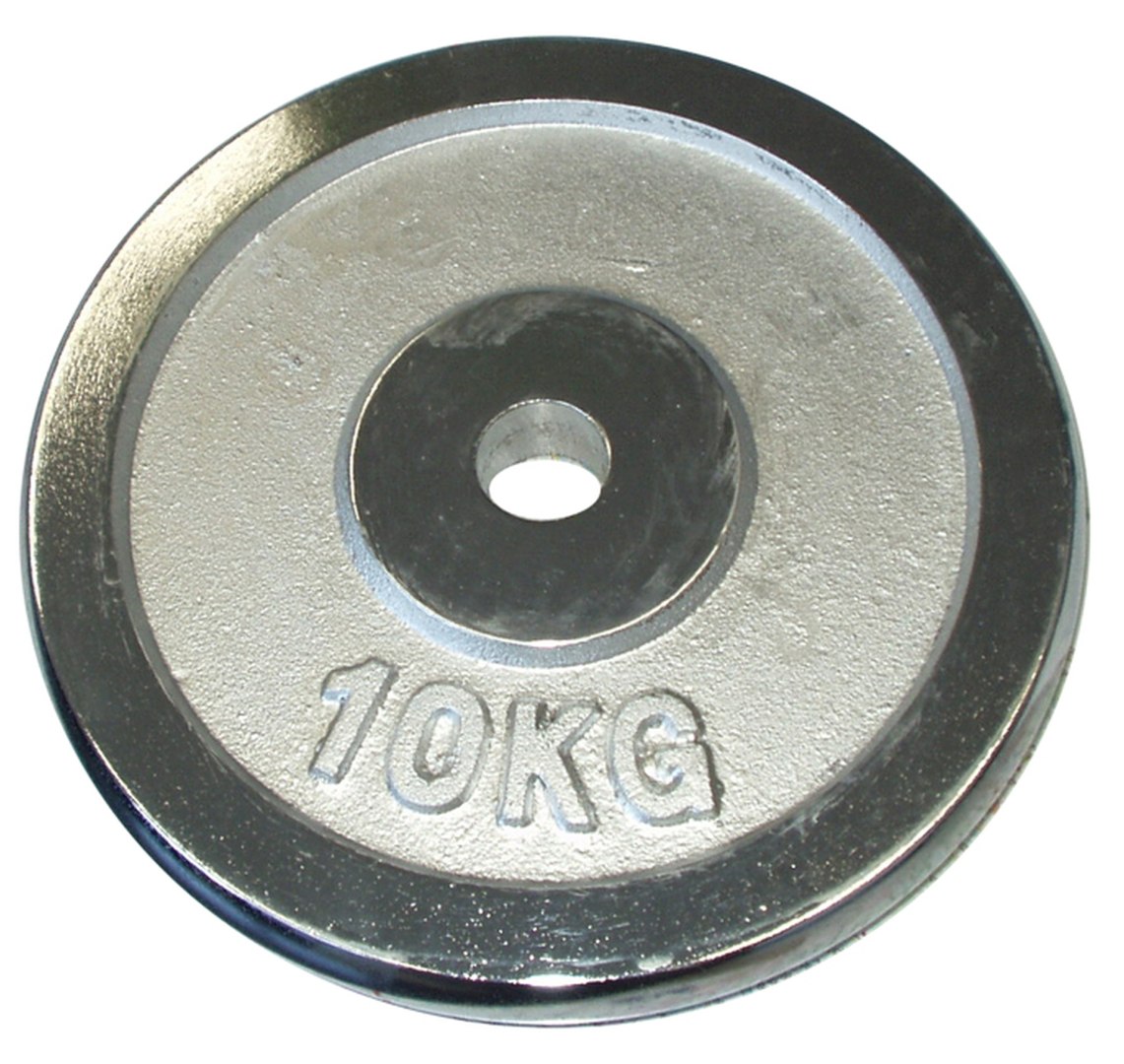 Obciążenie Talerz Chromowany do Gryfów Ćwiczeń KUBISPORT 10 kg 28 mm