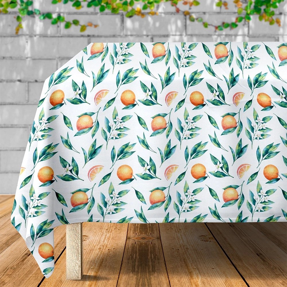 Obrus Wodoodporny Plamoodporny Pomarańcze EXCELLENT HOUSEWARE 180x130 cm - obrazek 4
