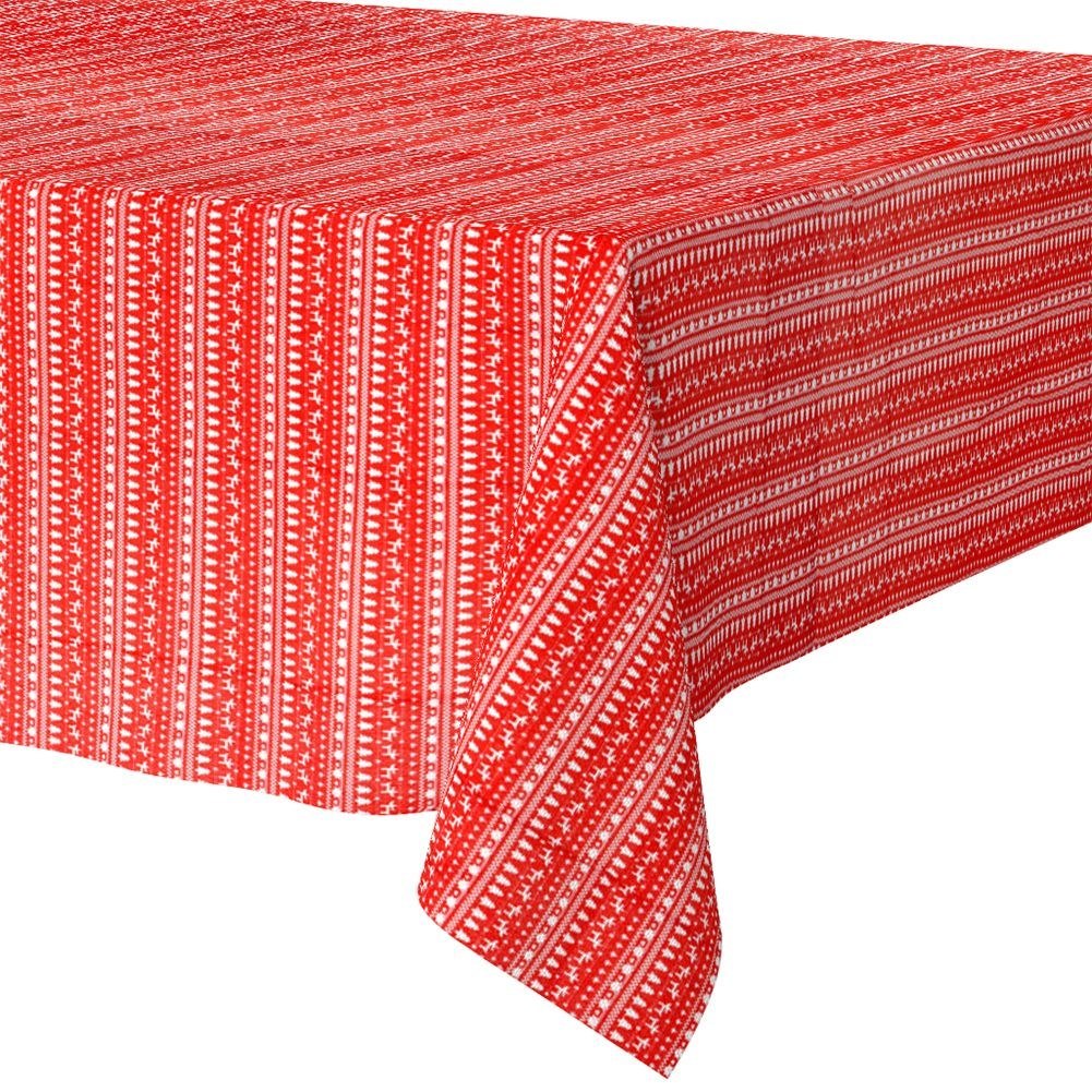 Obrus Plamoodporny Czerwony 180 x 130 cm Świąteczny EXCELLENT HOUSEWARE