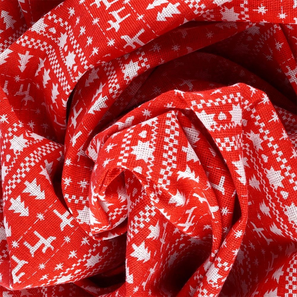 Obrus Plamoodporny Czerwony 180 x 130 cm Świąteczny EXCELLENT HOUSEWARE - obrazek 4