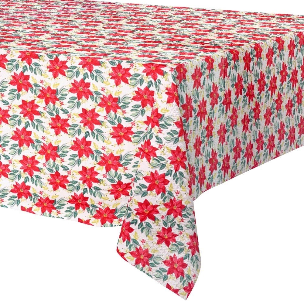 Obrus Świąteczny Plamoodporny 220 x 150 cm Biały EXCELLENT HOUSEWARE