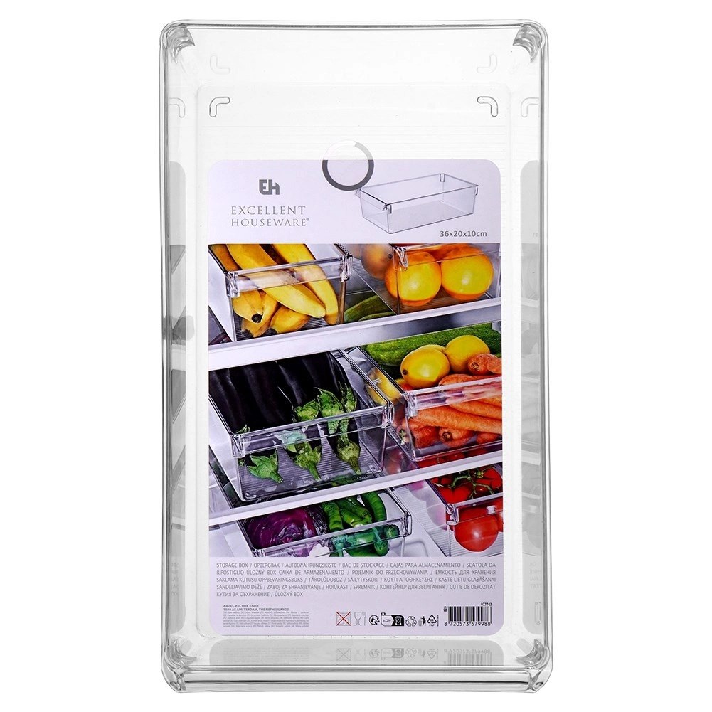 Organizer do Lodówki 36 x 20,5 x 10 cm Tworzywo Przezroczyste ORION - obrazek 5