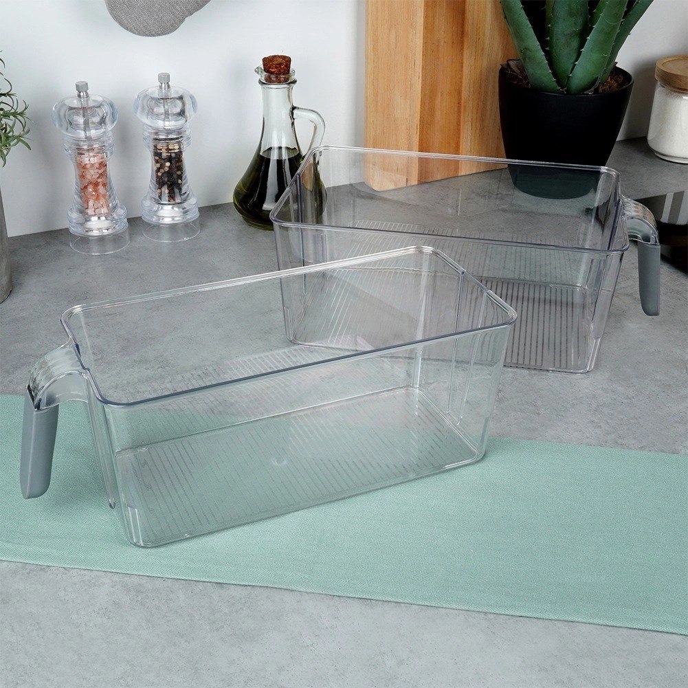 Organizer do Lodówki z Uchwytem 30 x 13 x 11,5 cm EXCELLENT Przezroczysty - obrazek 4