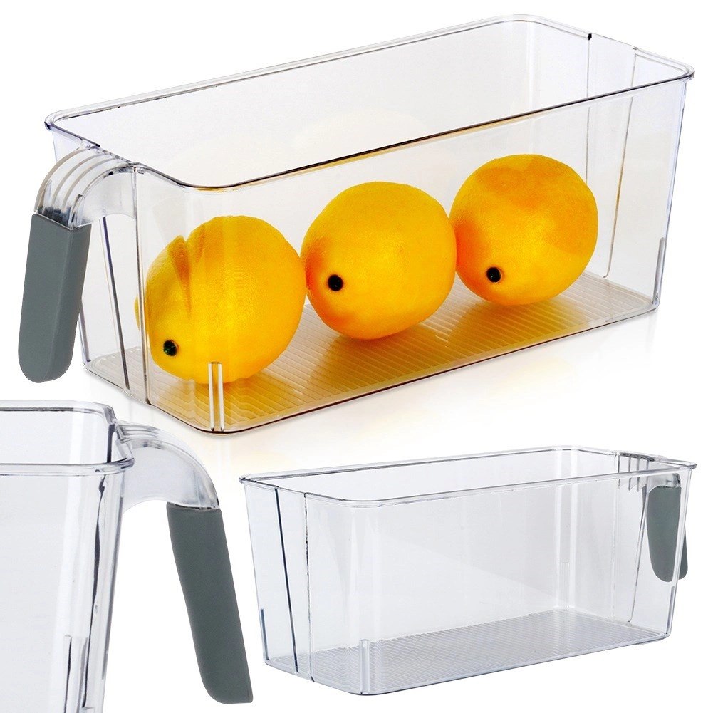 Organizer do Lodówki z Uchwytem 30 x 13 x 11,5 cm EXCELLENT Przezroczysty - obrazek 5