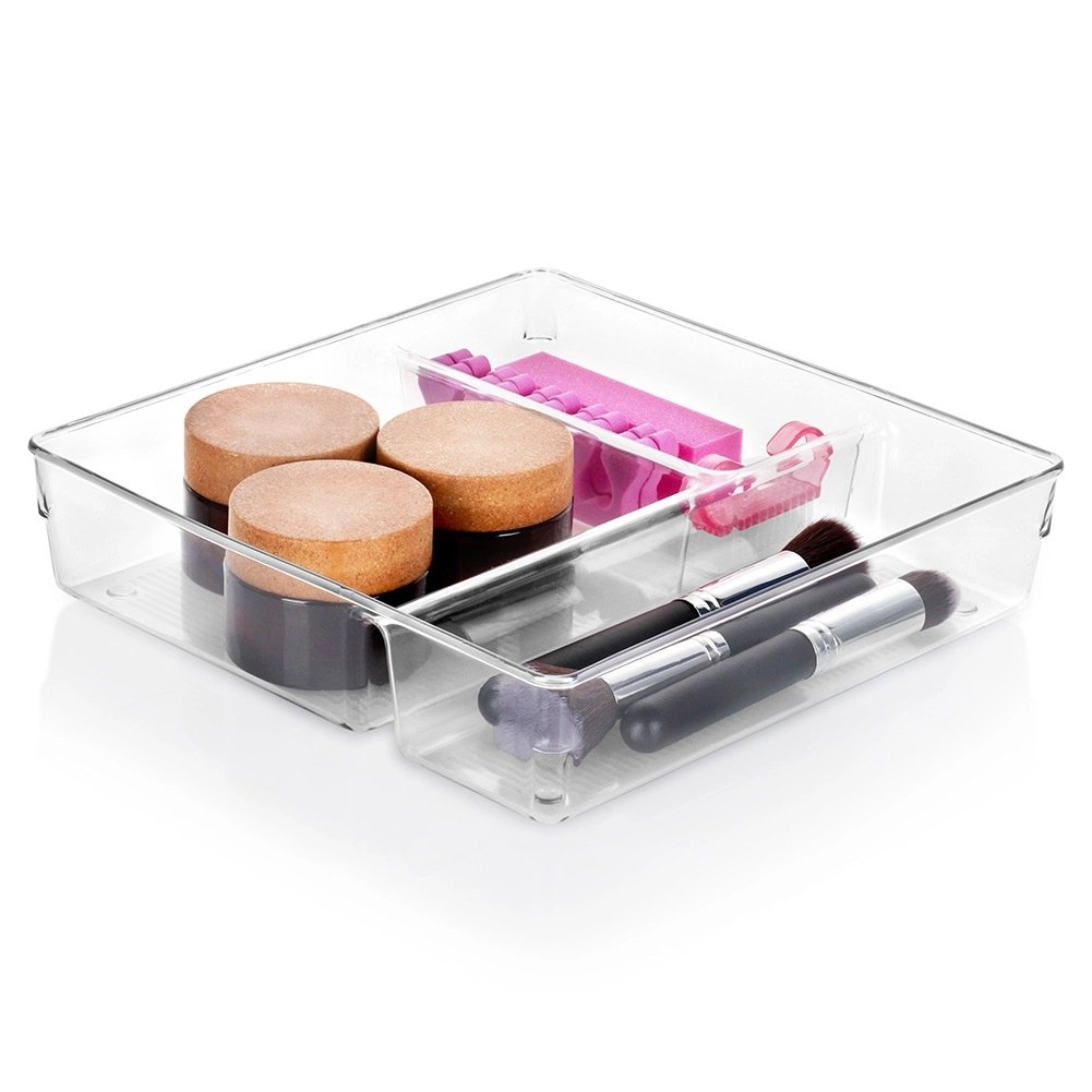 Organizer do Szuflady z Przegródkami 23 x 23 x 5,5 cm VILDE Przezroczysty