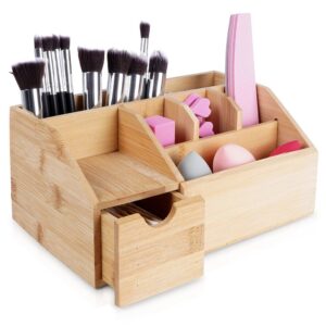 Organizer na Kosmetyki do Makijażu Bambusowy ELEGANZA 24 x 15 x 11 cm