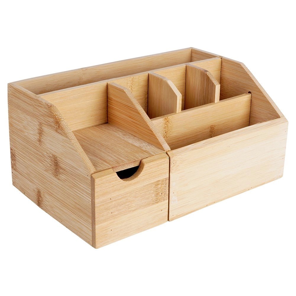 Organizer na Kosmetyki do Makijażu Bambusowy ELEGANZA 24 x 15 x 11 cm - obrazek 3