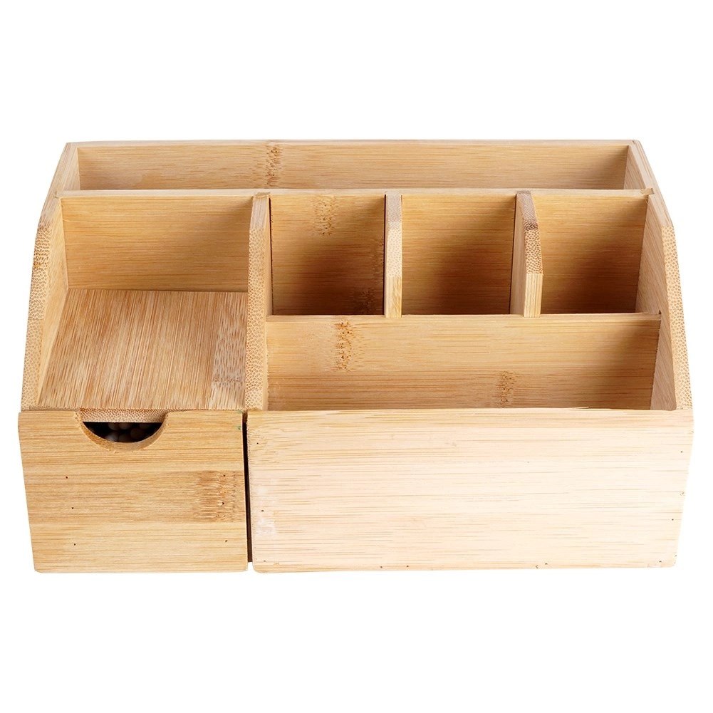 Organizer na Kosmetyki do Makijażu Bambusowy ELEGANZA 24 x 15 x 11 cm - obrazek 5