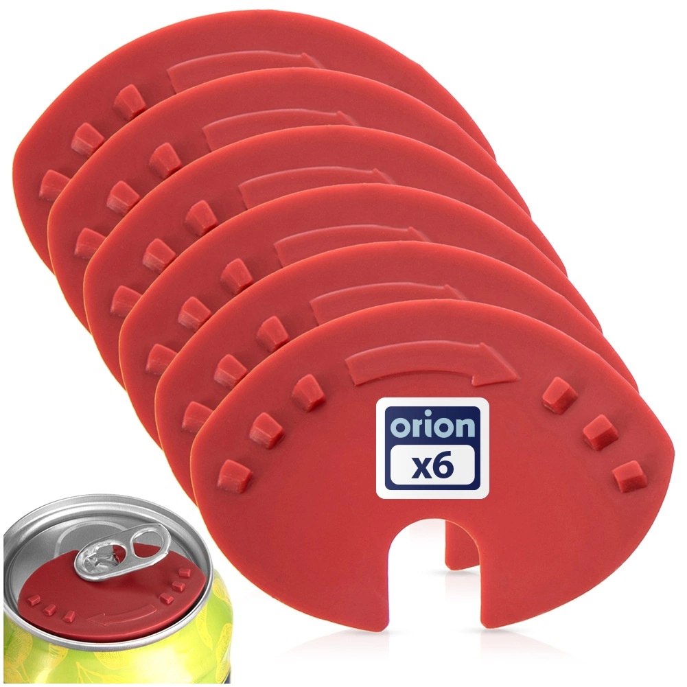 Otwieracz do Puszek 2w1 6 szt 4,5 x 3,5 cm ORION Czerwony Nakładka Ochronna - obrazek 6