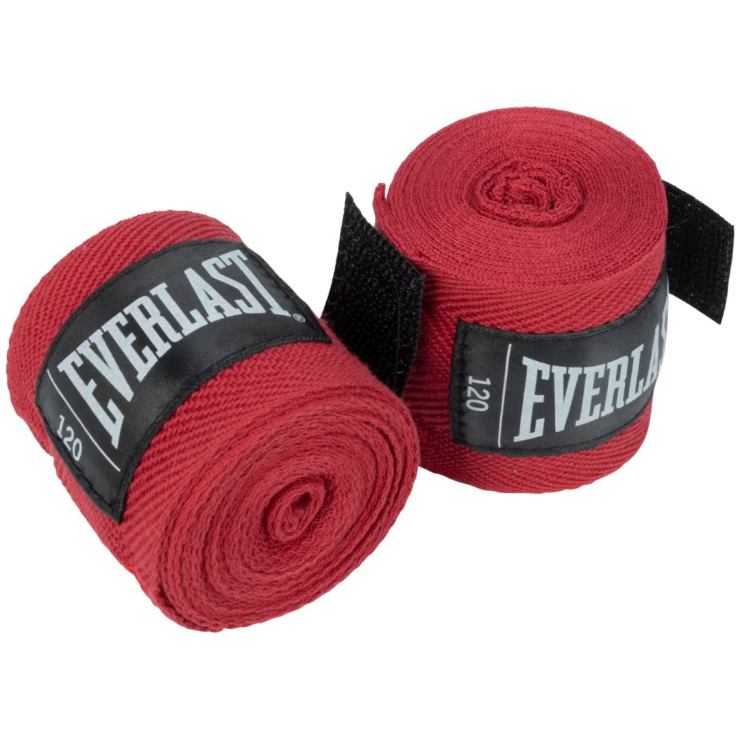 Owijki Taśmy Bandaże Bokserskie Czerwone Oddychające Solidne EVERLAST 305cm - obrazek 2
