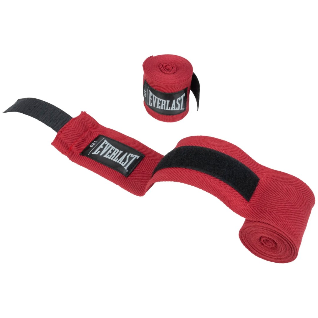Owijki Taśmy Bandaże Bokserskie Czerwone Oddychające Solidne EVERLAST 305cm - obrazek 3