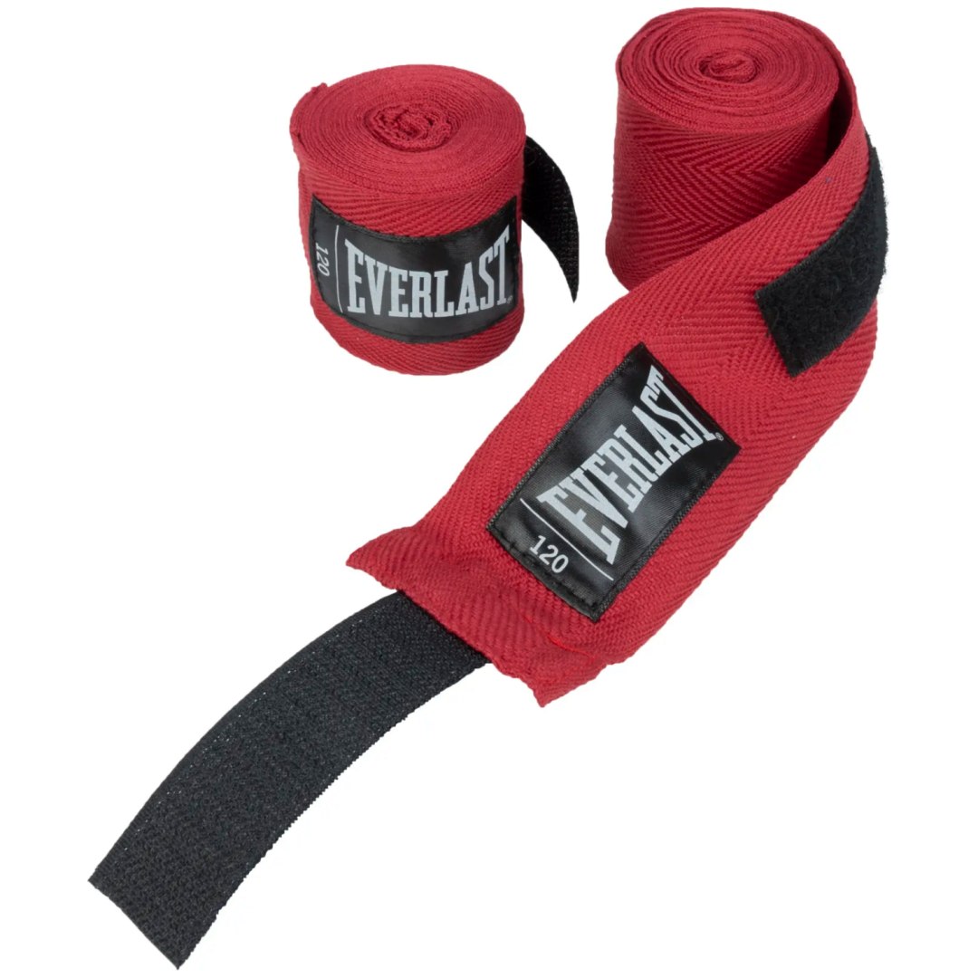 Owijki Taśmy Bandaże Bokserskie Czerwone Oddychające Solidne EVERLAST 305cm - obrazek 5