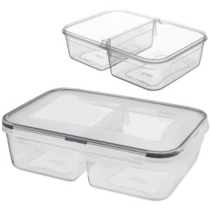 Pojemnik Dzielony Lunchbo x 2 L ORION Szczelny Piętrowany 25,5 x 18 cm