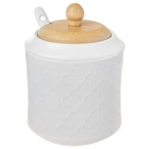 Porcelanowa Cukierniczka z Łyżeczką i Pokrywką ORION