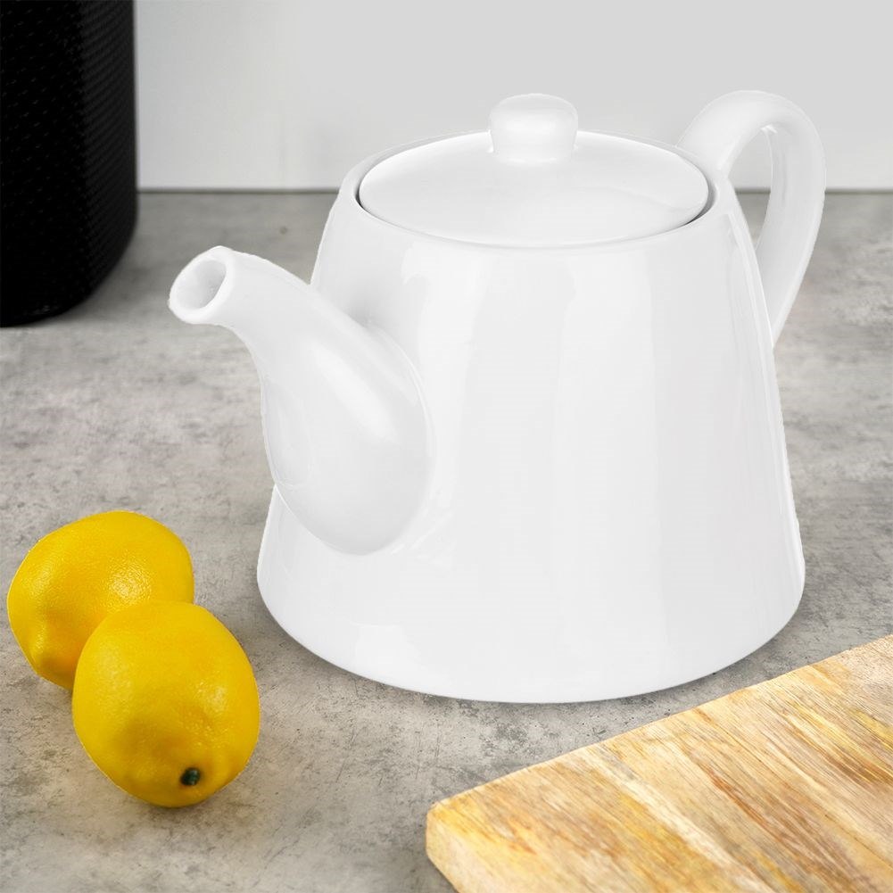 Dzbanek do Kawy Herbaty Porcelanowy Biały Klasyczny Solidny Trwały ORION 2l - obrazek 3
