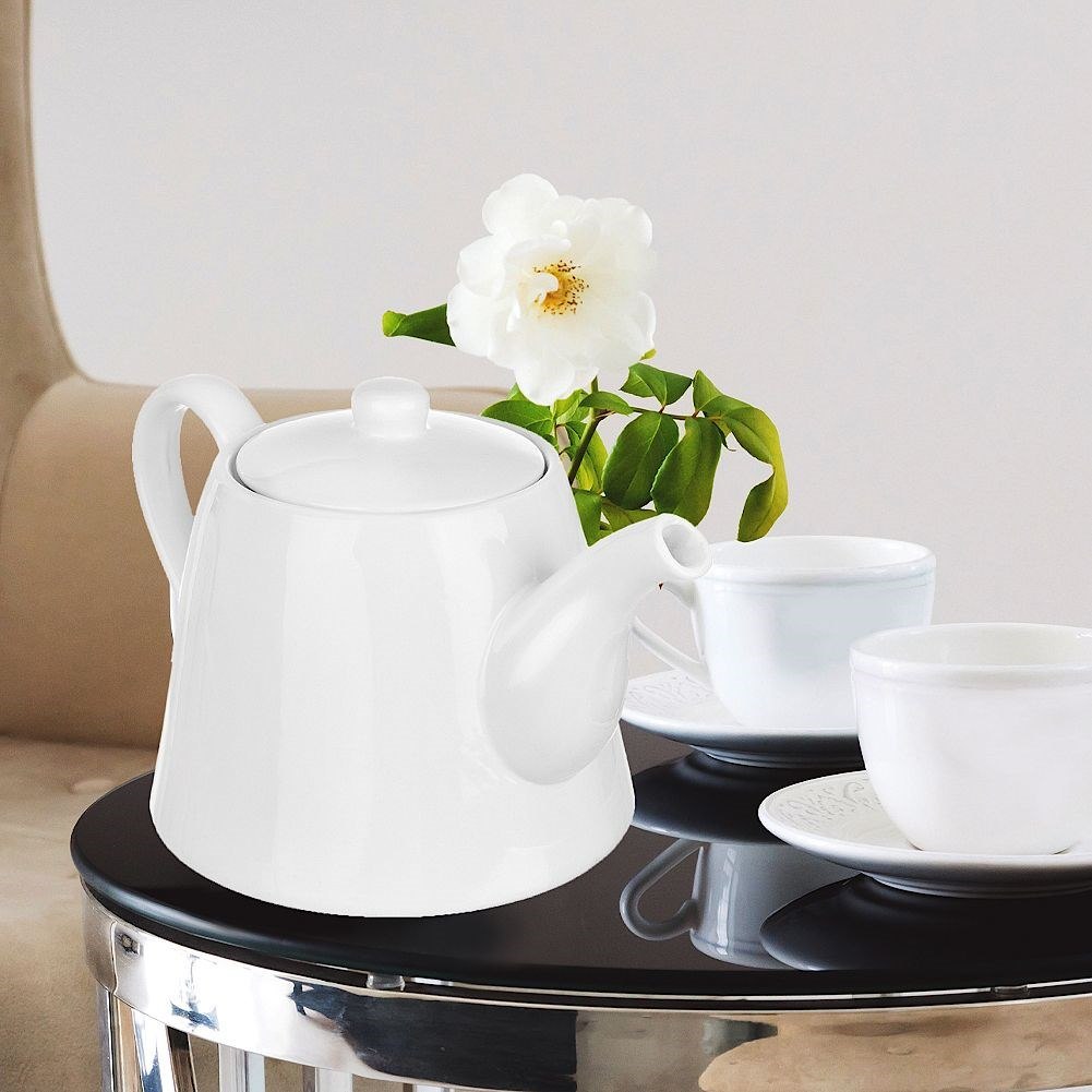 Dzbanek do Kawy Herbaty Porcelanowy Biały Klasyczny Solidny Trwały ORION 2l - obrazek 5