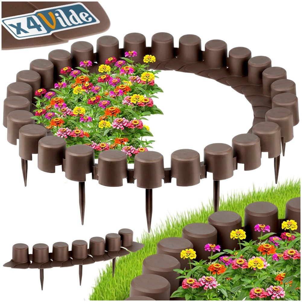 Palisada ogrodowa brązowa 220 cm 4 szt. - obrazek 8