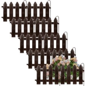 Płotek Ogrodowy Brązowy Palisada Obrzeże VILDE 20x15 cm 10 szt.