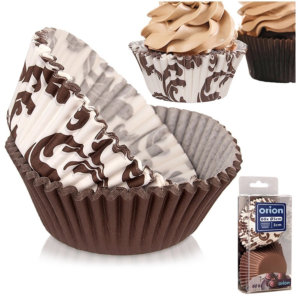 Papilotki Papierowe do Muffinek 60 szt 7,5 cm ORION Dekoracyjne - obrazek 4