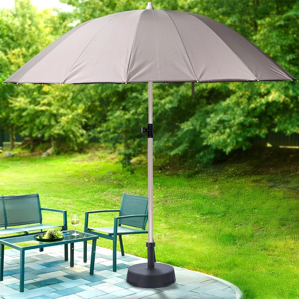 Parasol Łamany Ogrodowy Plażowy Regulowany Stabilny Solidny VILDE 190 cm - obrazek 2