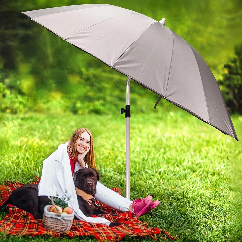 Parasol Łamany Ogrodowy Plażowy Regulowany Stabilny Solidny VILDE 190 cm - obrazek 5