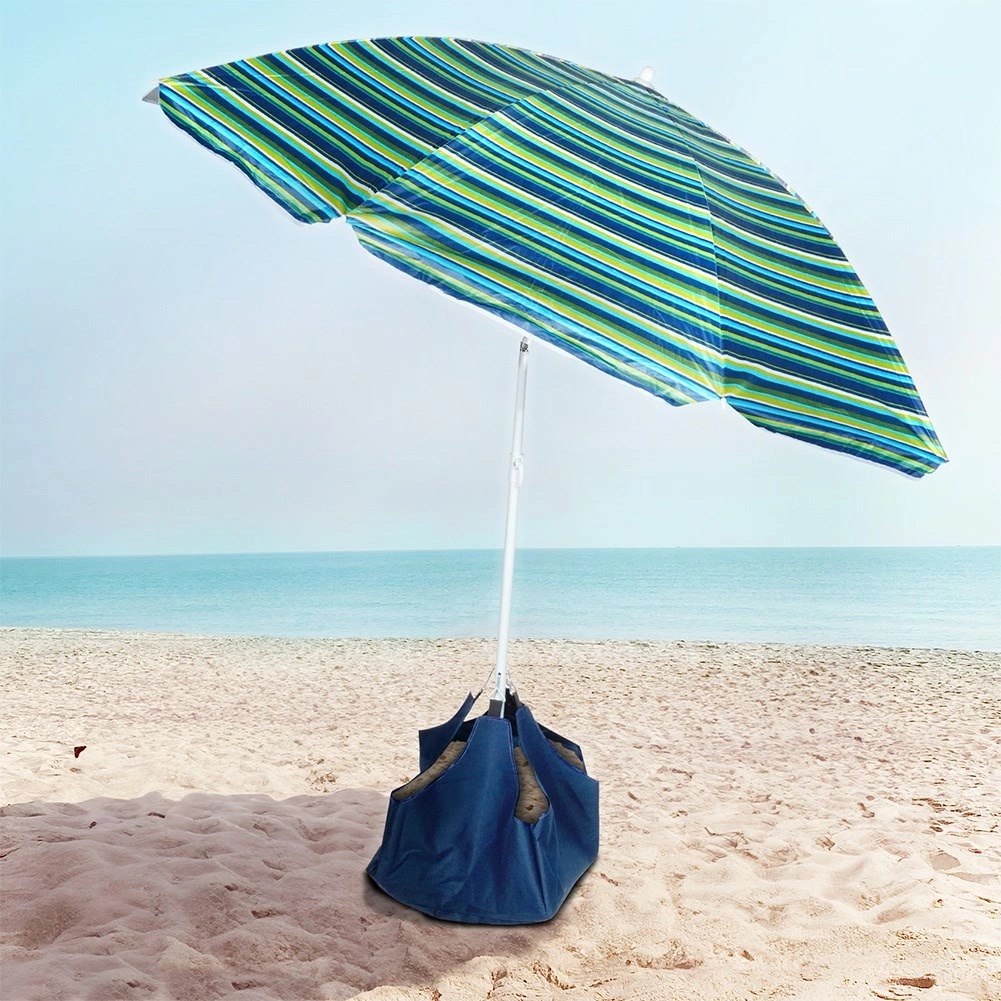 Parasol Plażowy z Podstawą Stojakiem Regulowany VILDE 147 cm - obrazek 2