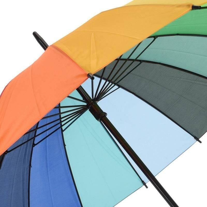 Parasol Przeciwdeszczowy Tęczowy Manualny Solidny Piove Collection 98 cm - obrazek 3
