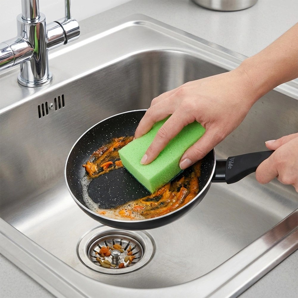 Patelnia Granitowa 24 cm Black Line Indukcja Gaz Non-stick VILDE - obrazek 8