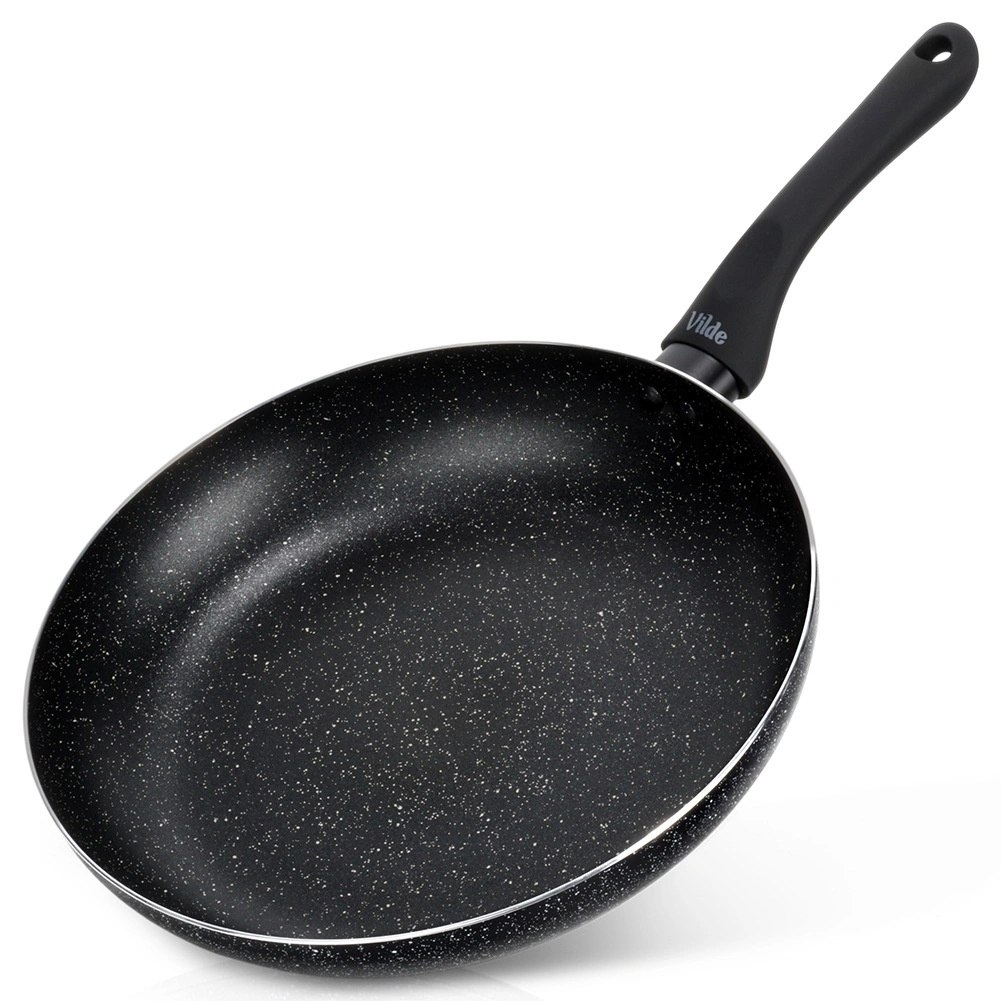 Patelnia Granitowa 28 cm Black Line Indukcja Gaz Non-stick VILDE