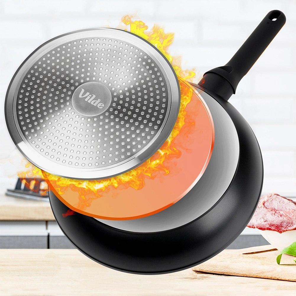 Patelnia Granitowa 32 cm Terruna Indukcja Gaz Non-stick VILDE - obrazek 6