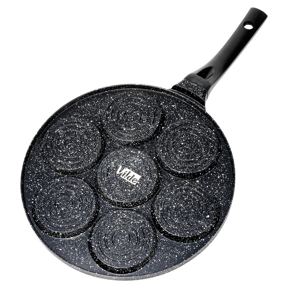 Patelnia Granitowa Nieprzywierająca ze Wzorkiem do Jajek Placków ORION 26cm - obrazek 8