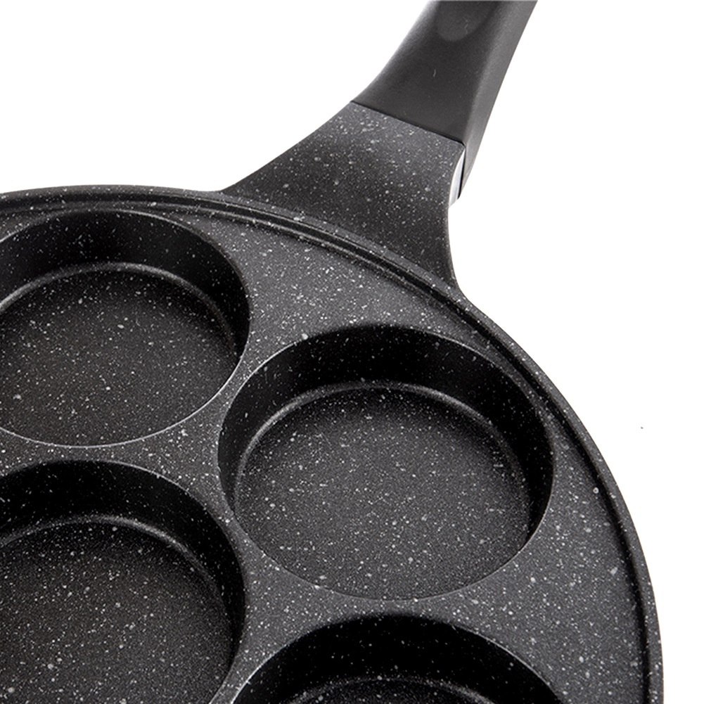Patelnia do Jajek Granitowa Nieprzywierająca 7 Otworów ORION GRANDE 27 cm - obrazek 4