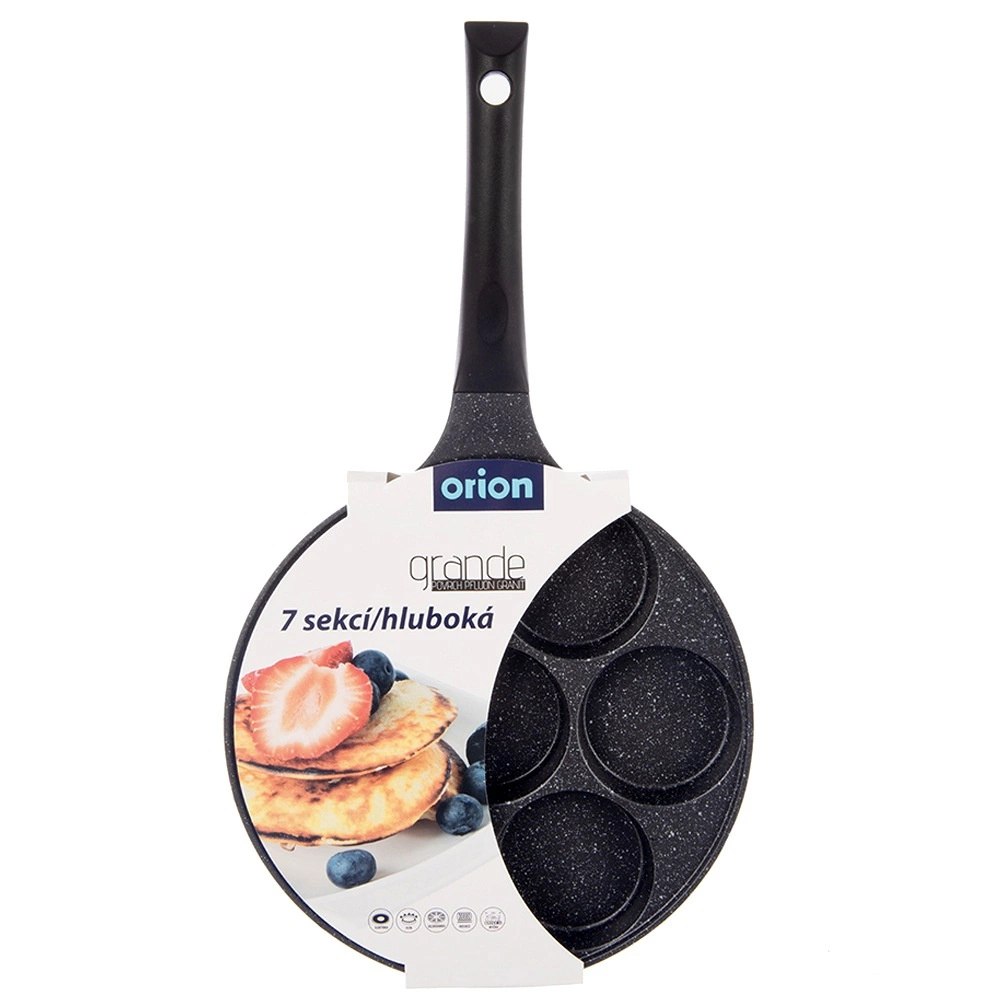Patelnia do Jajek Granitowa Nieprzywierająca 7 Otworów ORION GRANDE 27 cm - obrazek 7