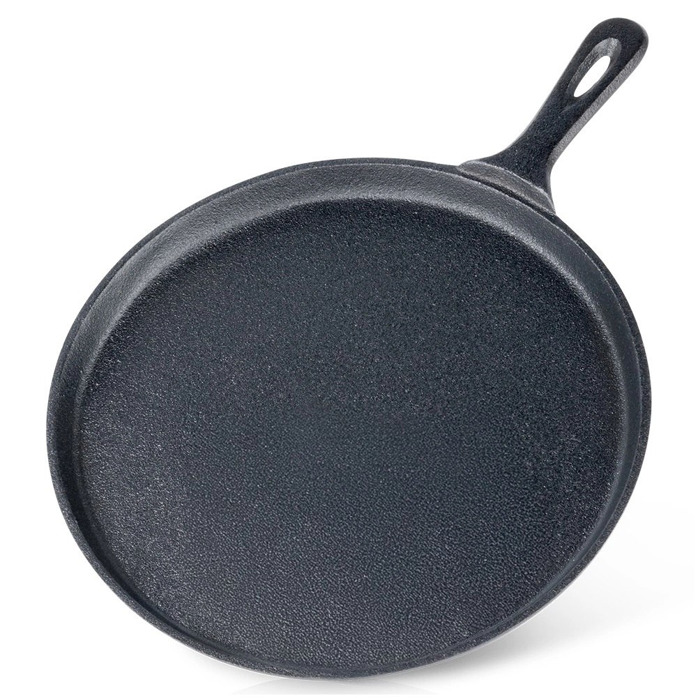 Patelnia do Naleśników Placków Pizzy Tortilli Żeliwna Solidna ORION 26 cm - obrazek 6